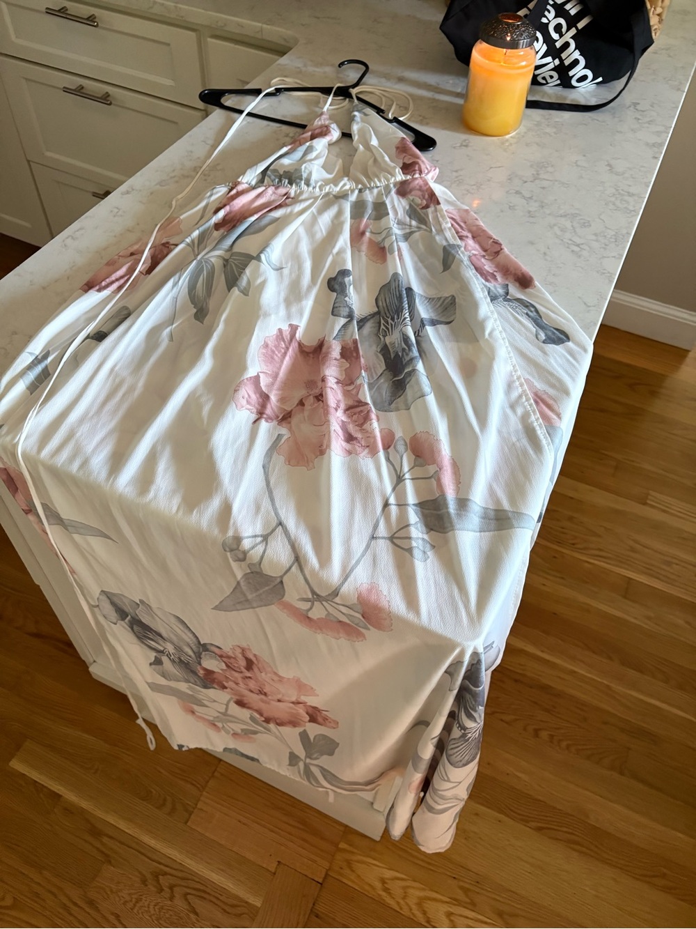 Floral Print White & Pink dress
